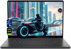Asus ROG Zephyrus G16 Gaming Laptop, Intel Ultra 9-185H, 16 GB LPDDR5x RAM, 1 TB PCIe SSD, 16" QHD (2560x1600) 240Hz Display, Nvidia G-Force RTX 4070, RGB Backlit Keyboard, W11 Home, Eclipse Gray
