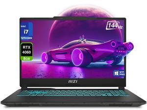 MSI Cyborg 15 Cyborg Gaming Laptop, Intel i7-12650H, 64 GB DDR4 RAM, 4 TB PCIe SSD, 15.6" FHD (1920x1080) Display, Nvidia G-Force RTX 4060, RGB Backlit Keyboard, W11 Pro, Translucent Black