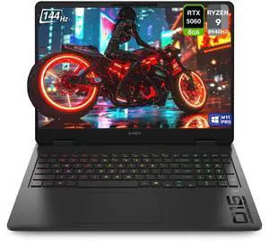 HP OMEN Gaming Laptop, AMD Ryzen 9-8940HX, 32 GB DDR5 RAM, 1 TB PCIe SSD, 16" 2K (1920x1200) 144Hz Display, Nvidia G-Force RTX 5060, Backlit Keyboard, W11 Pro, Shadow Black