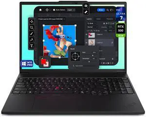 Lenovo ThinkPad P16s Gen 3 Mobile Workstation, Intel Ultra 7-165H, 32 GB DDR5 RAM, 2 TB PCIe SSD, 16" WUXGA (1920x1200) Display, Nvidia G-Force RTX 500, Backlit Keyboard, W11 Pro, Black