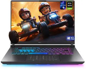 ASUS ROG Strix G16 Gaming Laptop, Intel Ultra 9-275HX, 64 GB DDR5 RAM, 2 TB PCIe SSD, 16" 2.5K (2560x1600) 240Hz Nebula Display, Nvidia G-Force RTX 5070, RGB Backlit Keyboard, W11 Pro, Eclipse Gray