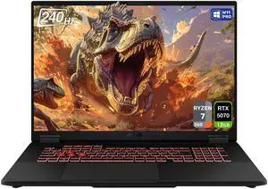 ASUS TUF A18 Gaming Laptop, AMD Ryzen 7-260, 32 GB DDR5 RAM, 1 TB PCle SSD, 18" 2.5K (2560x1600) 240Hz Display, Nvidia G-Force RTX 5070, RGB Backlit Chiclet Keyboard, W11 Pro, Jaeger Gray