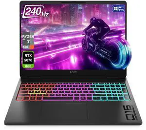 HP OMEN 16 MAX Gaming Laptop, AMD Ryzen AI 7-350, 32 GB DDR5 RAM, 2 TB PCIe SSD, 16" WQXGA (2560x1600) 240Hz Display, Nvidia G-Force RTX 5070, 4-Zone RGB Backlit Keyboard, W11 Pro, Shadow Black