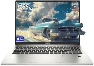 MSI Prestige A16 AI Laptop, AMD Ryzen AI 9-365, 32 GB LPDDR5x RAM, 2 TB PCIe SSD, 16" QHD+ (2560x1600) Display, AMD Radeon Graphics, White Backlit Keyboard, W11 Pro, Urban Silver