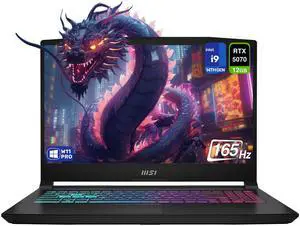 MSI Katana 15 HX Gaming Laptop, Intel i9-14900HX, 32 GB DDR5 RAM, 2 TB PCIe SSD, 15.6" QHD+ (2560x1440) 165Hz Display, Nvidia G-Force RTX 5070, 4 Zone RGB Keyboard, W11 Pro, Black
