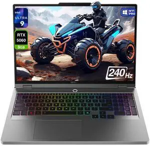 Lenovo Legion 5i Gaming Laptop, Intel Ultra 9-275HX, 32 GB DDR5 RAM, 1 TB PCIe SSD, 16" WQXGA (2560x1600) Display, Nvidia G-Force RTX 5060, 24-Zone RGB Backlit Keyboard, W11 Pro, Gray