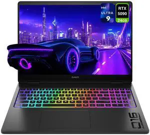 HP OMEN MAX Gaming Laptop, Intel Ultra 9-275HX, 64 GB DDR5 RAM, 1 TB PCIe SSD, 16" WUXGA (1920 x 1200) 165 Hz Display, Nvidia G-Force RTX 5090, 1-zone RGB Backlit Keyboard, W11 Home, Shadow Black