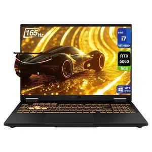 Asus TUF F16 Gaming Laptop, Intel i7-14650HX, 64 GB DDR5 RAM, 2 TB PCIe SSD, 16'' FHD+ (1920x1200) 165Hz Display, Nvidia G-Force RTX 5060, RGB Backlit Keyboard, W11 Pro, Jaeger Grey