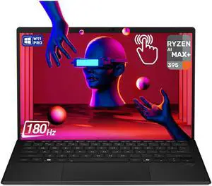 ASUS ROG Flow Z13 Gaming Laptop, AMD Ryzen AI MAX+ 395, 32 GB LPDDR5x RAM, 1 TB PCIe SSD, 13.4" 2.5K (2560x1600) 180Hz Touchscreen, AMD Radeon 8060S Graphics, 1-Zone RGB Keyboard, W11 Pro, Off Black