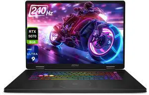 MSI Crosshair 18 HX AI Gaming Laptop, Intel Ultra 9-275HX, 32 GB DDR5 RAM, 1 TB PCIe SSD, 18" QHD+ (2560x1600) 240Hz Display, Nvidia G-Force RTX 5070, 24-Zone RGB Keyboard, W11 Home, Gray