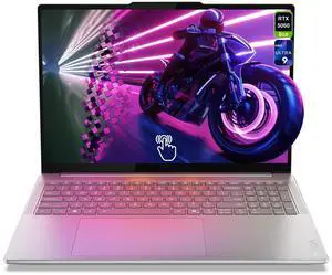 Lenovo Yoga Pro 9i Laptop, Intel Ultra 9-285H, 32 GB LPDDR5x RAM, 2 TB PCIe SSD, 16" 3.2K (3200x2000) OLED Touchscreen, Nvidia G-Force RTX 5060, Backlit Keyboard, W11 Home, Luna Grey