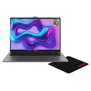Asus VivoBook S16 Copilot+ Laptop, AMD Ryzen AI 9-465, 48 GB DDR5 RAM, 1 TB PCIe SSD, 16" WUXGA (1920x1200) 120Hz, AMD Radeon Graphics, Backlit Chiclet Keyboard, W11 Pro, Matte Gray + Traix MousePad Asus VivoBook S16 Copilot+ Laptop, AMD Ryzen AI 9-465, 48 GB DDR5 RAM, 1 TB PCIe SSD, 16" WUXGA (1920x1200) 120Hz, AMD Radeon Graphics, Backlit Chiclet Keyboard, W11 Pro, Matte Gray + Traix MousePad