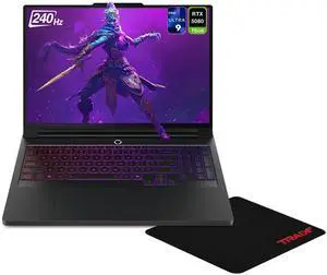 Lenovo Legion Pro 7i Gaming Laptop, Intel Ultra 9-275HX, 64 GB DDR5 RAM, 4 TB PCIe SSD, 16" WQXGA (2560x1600)240Hz, Nvidia G-Force RTX5080, RGB Backlit Keyboard, W11 Home, Black+Traix MousePad Lenovo Legion Pro 7i Gaming Laptop, Intel Ultra 9-275HX, 64 GB DDR5 RAM, 4 TB PCIe SSD, 16" WQXGA (2560x1600)240Hz, Nvidia G-Force RTX5080, RGB Backlit Keyboard, W11 Home, Black+Traix MousePad