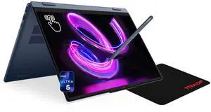 Lenovo IdeaPad 5 2-in-1 Laptop, Intel Ultra 5-322, 32 GB DDR5 RAM, 1 TB PCIe SSD, 15.3" WUXGA (1920x1200) Touchscreen, Intel Graphics, Backlit Keyboard, W11 Pro, Cosmic Blue, Pen + Traix MousePad Lenovo IdeaPad 5 2-in-1 Laptop, Intel Ultra 5-322, 32 GB DDR5 RAM, 1 TB PCIe SSD, 15.3" WUXGA (1920x1200) Touchscreen, Intel Graphics, Backlit Keyboard, W11 Pro, Cosmic Blue, Pen + Traix MousePad