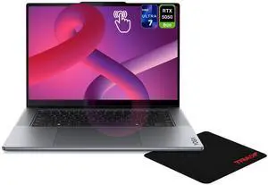 Lenovo Yoga Pro 7i Laptop, Intel Ultra 7-356H, 32 GB LPDDR5X RAM, 1 TB PCIe SSD, 15.3" 3K (2560x1600) OLED Touchscreen, Nvidia G-Force RTX 5050, Backlit Keyboard, W11 Pro, Luna Grey + Traix MousePad Lenovo Yoga Pro 7i Laptop, Intel Ultra 7-356H, 32 GB LPDDR5X RAM, 1 TB PCIe SSD, 15.3" 3K (2560x1600) OLED Touchscreen, Nvidia G-Force RTX 5050, Backlit Keyboard, W11 Pro, Luna Grey + Traix MousePad