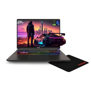 MSI Vector 16 HX Gaming Laptop, Intel Ultra 9 275HX, 64 GB DDR5 RAM, 2 TB PCIe SSD, 16" QHD+ (2560x1600) 240Hz, Nvidia G-Force RTX 5080, RGB Backlit Keyboard, W11 Home, Cosmos Gray + Traix MousePad MSI Vector 16 HX Gaming Laptop, Intel Ultra 9 275HX, 64 GB DDR5 RAM, 2 TB PCIe SSD, 16" QHD+ (2560x1600) 240Hz, Nvidia G-Force RTX 5080, RGB Backlit Keyboard, W11 Home, Cosmos Gray + Traix MousePad