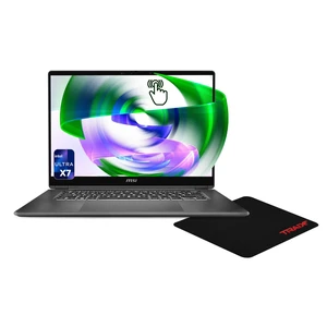 msi Prestige 16 AI+ Copilot+ Laptop, Intel Ultra X7-358H, 32 GB LPDDR5x RAM, 2 TB PCIe SSD, 16" 2.8K (2880x1800) Touchscreen, Intel Arc B390, Backlit Keyboard, W11 Home, Platinum Gray, Traix Mousepad msi Prestige 16 AI+ Copilot+ Laptop, Intel Ultra X7-358H, 32 GB LPDDR5x RAM, 2 TB PCIe SSD, 16" 2.8K (2880x1800) Touchscreen, Intel Arc B390, Backlit Keyboard, W11 Home, Platinum Gray, Traix Mousepad