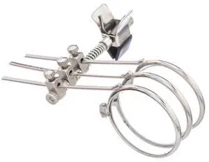 Jeweller's Eye Loupe 3.3X, 6.6X, 9.9X Triple Ocular Clip on Glasses Magnifier