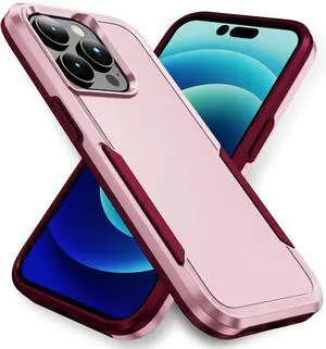 Entronix Case Compatible with iPhone 15 Pro - Soft-Touch Dual-Layer Sleek Cover