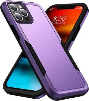 Entronix Case Compatible with iPhone 12 Pro Max - Soft-Touch Dual-Layer Sleek Cover