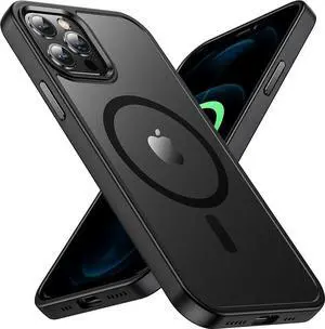Entronix [Magnetic] Case Compatible with iPhone 13 Pro Max - Translucent Frosted Matte