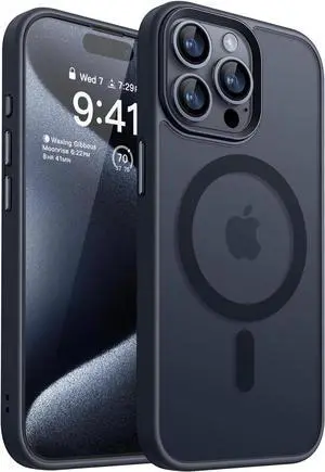 Entronix [Magnetic] Case Compatible with iPhone 14 Pro - Translucent Frosted Matte