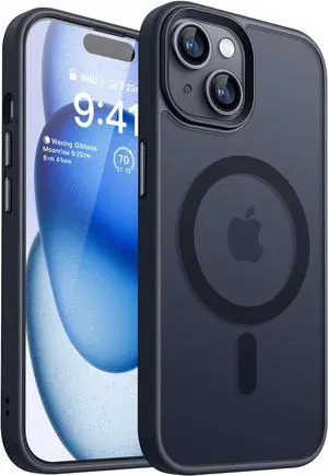 Entronix [Magnetic] Case Compatible with iPhone 15 - Translucent Frosted Matte