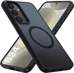 Entronix [Magnetic] Case Compatible with Galaxy S24 - Translucent Frosted Matte