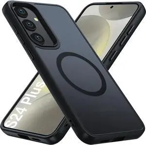 Entronix [Magnetic] Case Compatible with Galaxy S24 Plus - Translucent Frosted Matte