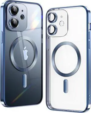 Entronix [Magnetic] Case Compatible with iPhone 11 - [Clear Back] Luxury Glossy Cover