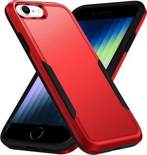 Entronix Case Compatible with iPhone 8/7/SE - Soft-Touch Dual-Layer Sleek Cover