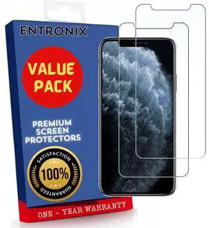 Entronix Clear Screen Protector Compatible with iPhone XR  - 2-Piece Combo