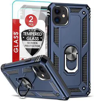 Entronix iPhone 12 Mini Case - Guard Ring Holder & 2 Clear Screen Protectors