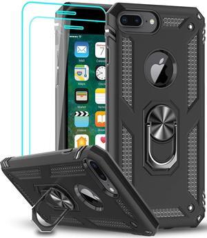 Entronix iPhone 8 Plus/7 Plus Case - Guard Ring Holder & 2 Clear Screen Protectors