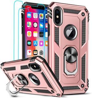 Entronix iPhone X Case - Guard Ring Holder & 2 Clear Screen Protectors