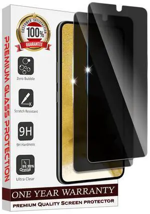 Entronix Case Privacy Screen Protector for Galaxy S21 Protector, Pack of 2 with Support Fingerprint ID Anti-Spy Tempered Film