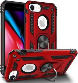 Entronix iPhone 8/7/SE Case - Guard Ring Holder, Dual Layer Protection
