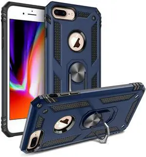 Entronix iPhone 8 Plus/7 Plus Case - Guard Ring Holder, Dual Layer Protection