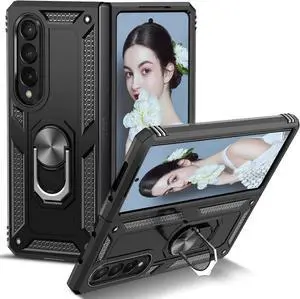 Entronix Galaxy Z Fold 3 Case - Guard Ring Holder, Dual Layer Protection