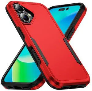 Entronix Case Compatible with iPhone 16 - Soft-Touch Dual-Layer Sleek Cover