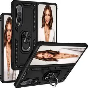 Entronix Galaxy Z Fold 5 Case - Guard Ring Holder, Dual Layer Protection