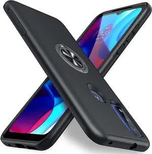 Entronix Case Designed for Moto G Pure,G Power 2022,G Play 2023 Heavy Duty with Built-in Kickstand, Dual Layer Protection Holder Ring, Sturdy Case
