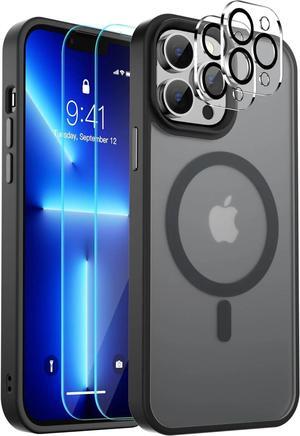 Entronix Case 5 in 1 Bundle Designed for iPhone 12 Pro Max Clear Magnetic Case with 2 Tempered Glass and 2 Camera Lens, Shockproof Clear Case