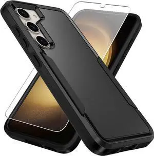 Entronix Heavy Duty Case Designed for Galaxy A05S Case with 1Pc Tempered Glass Screen Protector, Shockproof Dropproof Anti-Scratch Case