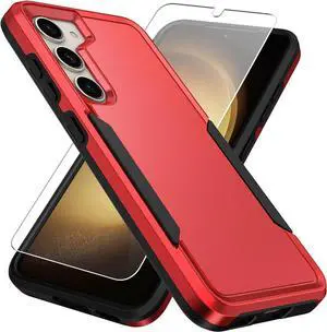 Entronix Heavy Duty Case Designed for Galaxy A13 Case with 1Pc Tempered Glass Screen Protector, Shockproof Dropproof Anti-Scratch Case