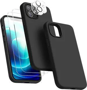 Entronix Bundle Compatible with iPhone 11 - Liquid Silicone Case, 2 Clear Screen Protector & 2 Camera Lens Protectors