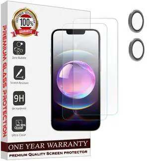 Entronix Clear Screen Protector & Metal Camera Lens Protector Compatible with iPhone 16E - 4-Piece Combo