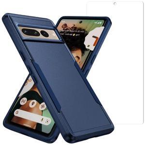 Entronix Bundle Compatible with Pixel 7 Pro - 360º Circular Ring Gripstand Case & 2 Clear Screen Protectors