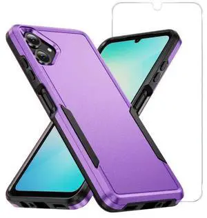 Entronix Bundle Compatible with Galaxy A06 - Soft-Touch Dual-Layer Case & 1 Clear Screen Protector