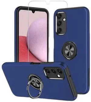 Entronix Bundle Compatible with Galaxy A16 - 360º Circular Ring Gripstand Case & 2 Clear Screen Protectors